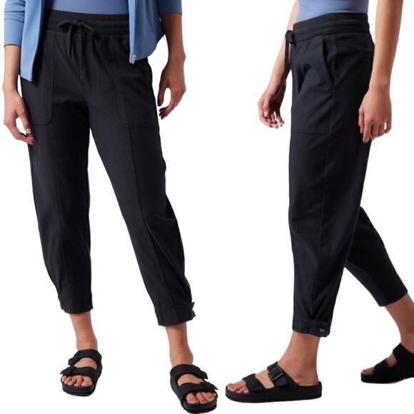 Athleta Black Farallon Weekender Jogger Ankle Pants Size Small - Picture 1 of 8